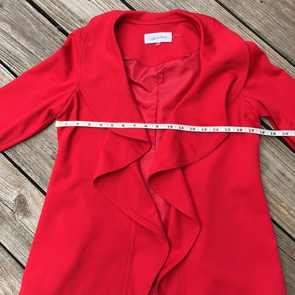 Calvin Klein draped ruffled blazer SP - Picture 8 of 9